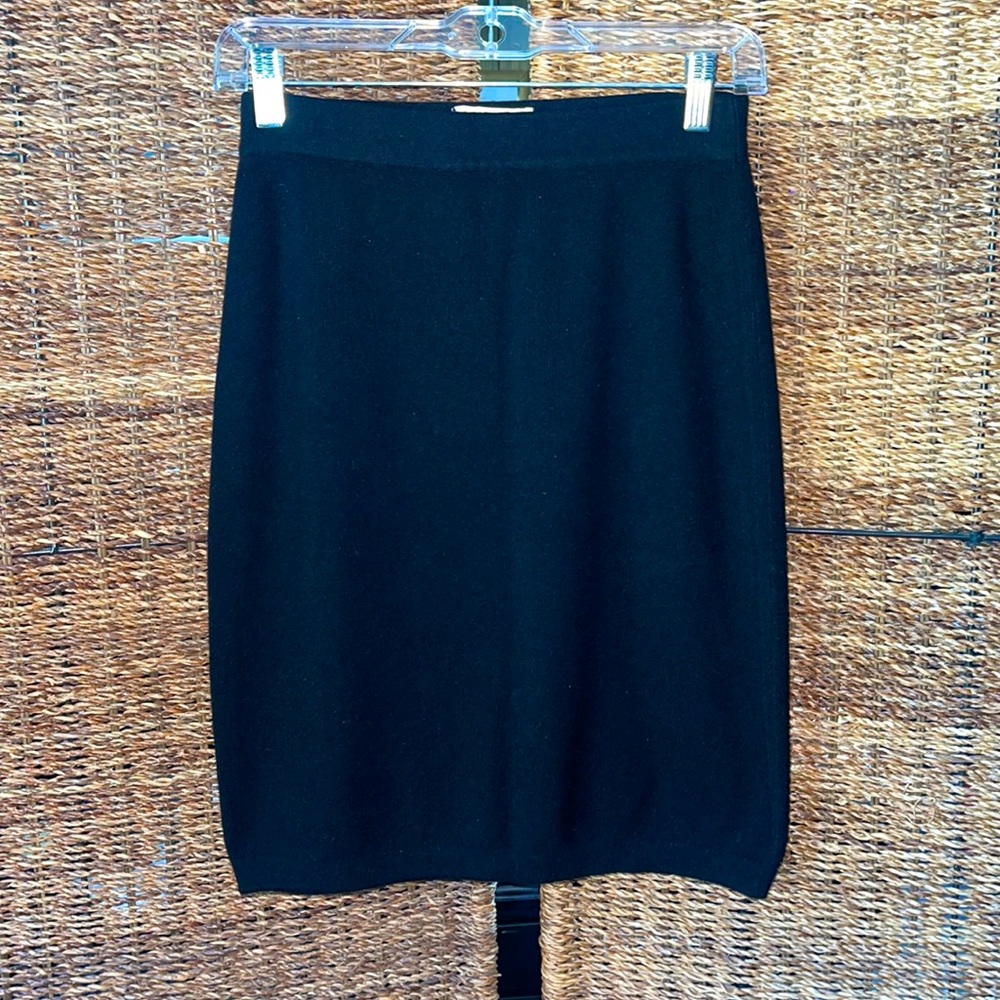 Elegant Black Midi Skirt